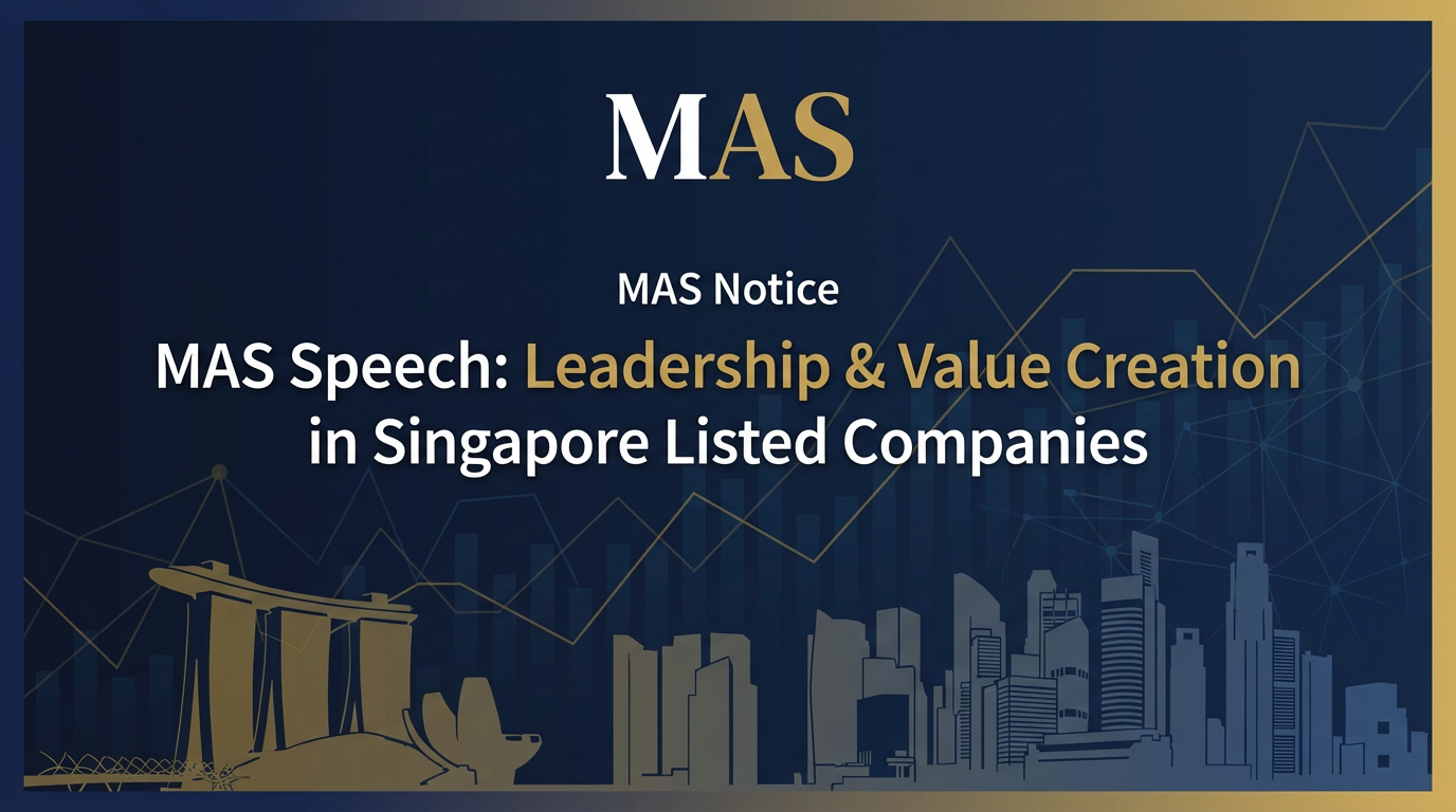 MAS Speech: Leadership & Value Creation in Singapore Listed Companies