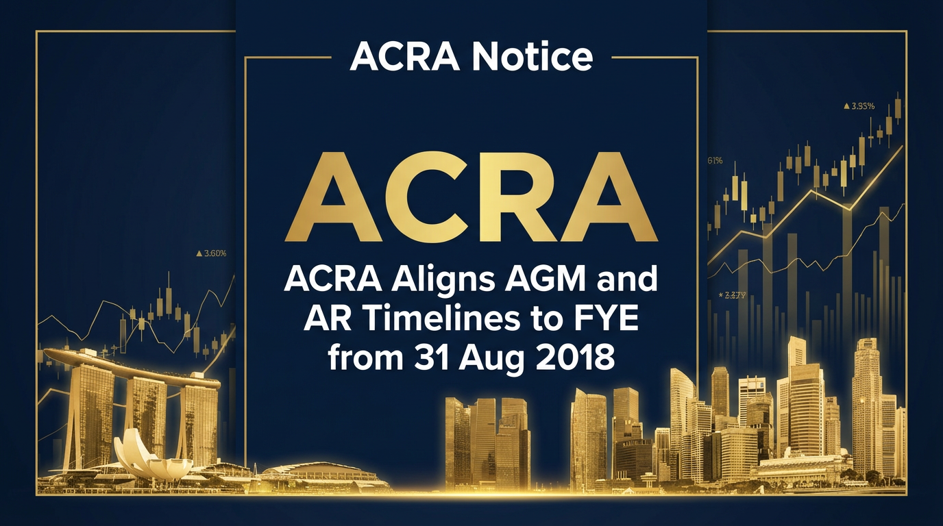 ACRA Aligns AGM and AR Timelines to FYE from 31 Aug 2018